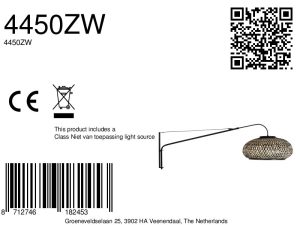 steinhauer-wandleuchte-elegantclassy-schwarz-bambusmetall-e27-4450zw-8a