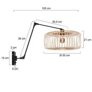 steinhauer-wandleuchte-prestigechic-natürlichschwarz-bambusmetall-e27-4574zw-7