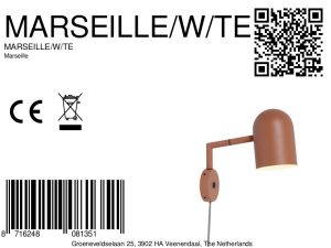 it'saboutromi-wandleuchte-marseille-oranje-metall-ø12cm-e27-marseille/w/te-8a