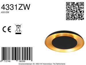 deckenlampemitschwarzemgehäuseundgoldfarbenerinnenseitesteinhauergoldenveil-8a