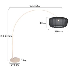 elegantecremefarbenebogenlampemitpassendemschirmsteinhauersparkledlight-7