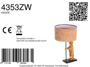 goldschwarzetischlampemitdekorativerfigurundkorkschirmannelightanimaux-8a