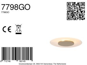 kompaktedeckenlampemitgoldfarbenermitteundtransparentemrandsteinhauerlido-8a