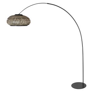 schwarzebogenlampemitbambusschirmundrundemfußannelightcurve-2