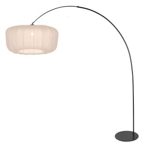 schwarzebogenlampemitcremefarbenemschirmannelightcurve-1