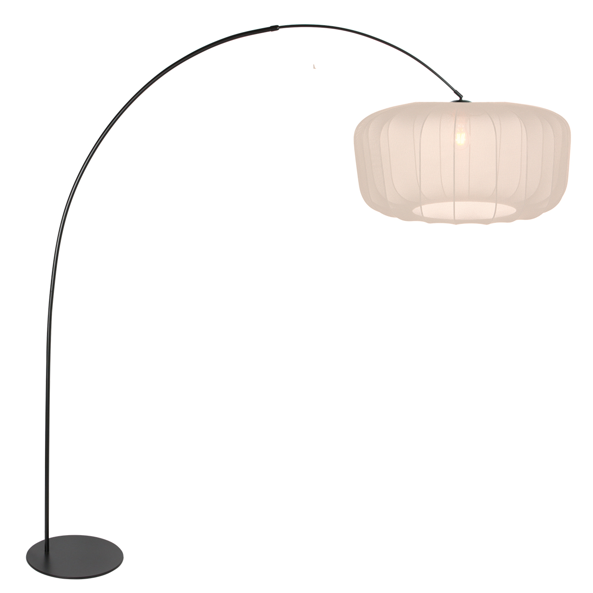schwarzebogenlampemitcremefarbenemschirmannelightcurve-1