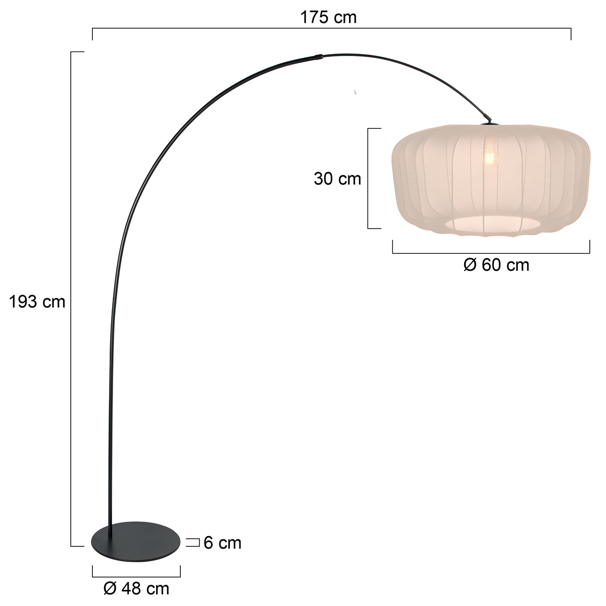 schwarzebogenlampemitcremefarbenemschirmannelightcurve-7