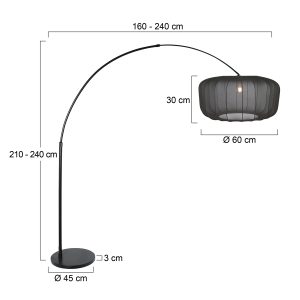 schwarzebogenlampemitgroßemschwarzemschirmsteinhauersparkledlight-7