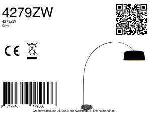 schwarzebogenlampemitleinenschirmundgoldfarbenerinnenseiteannelightcurve-8a