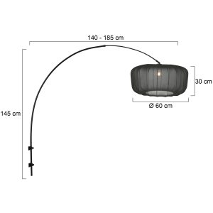 schwarzebogenwandleuchtemitgroßemschwarzemschirmsteinhauersparkledlight-7