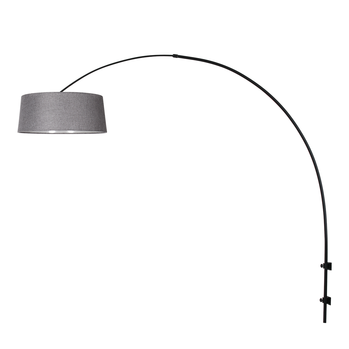 schwarzebogenwandleuchtemitruhigemgrauemschirmsteinhauersparkledlight-1