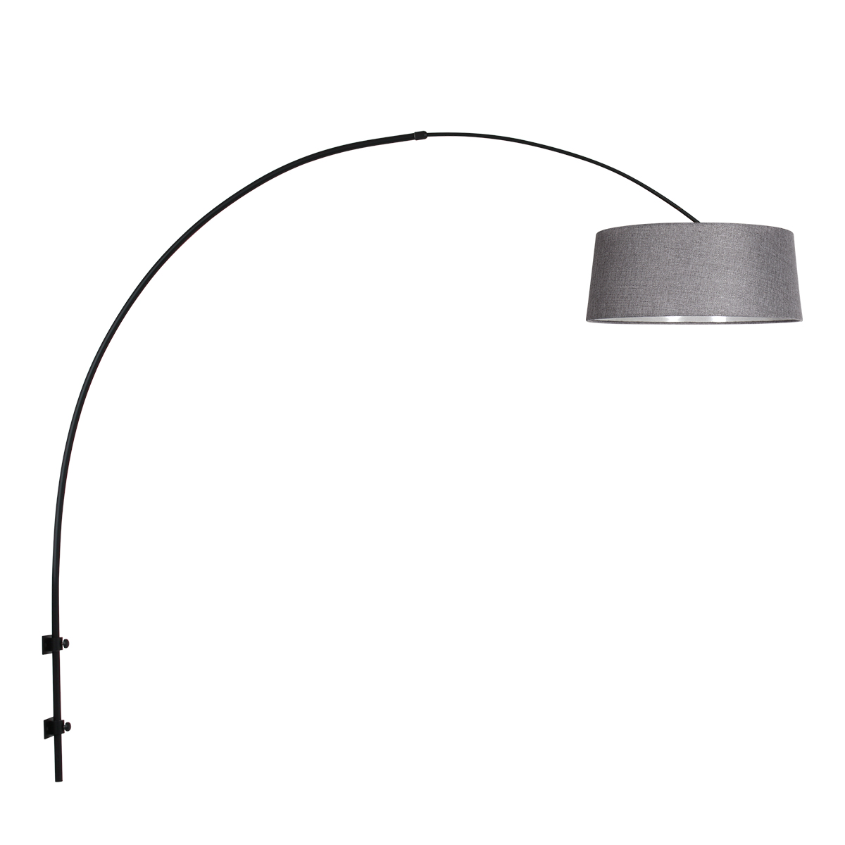 schwarzebogenwandleuchtemitruhigemgrauemschirmsteinhauersparkledlight-1
