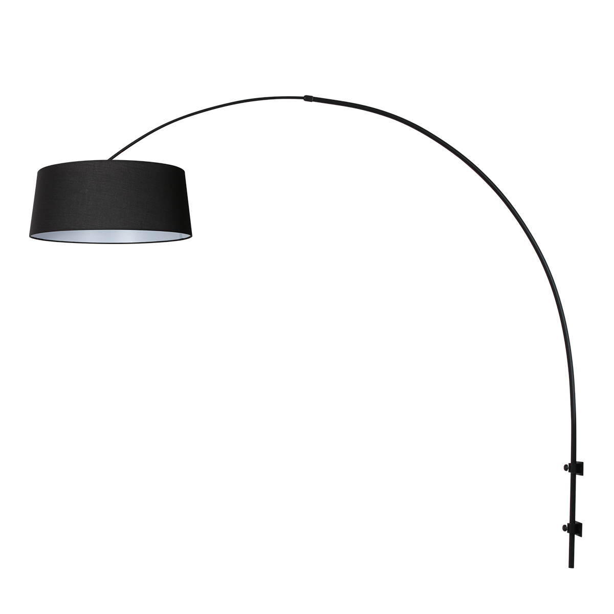 schwarzebogenwandleuchtemitschwarzemleinenschirmsteinhauersparkledlight-1