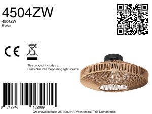 schwarzedeckenleuchtemitbreitemseilschirmsteinhauerbloeba-8a