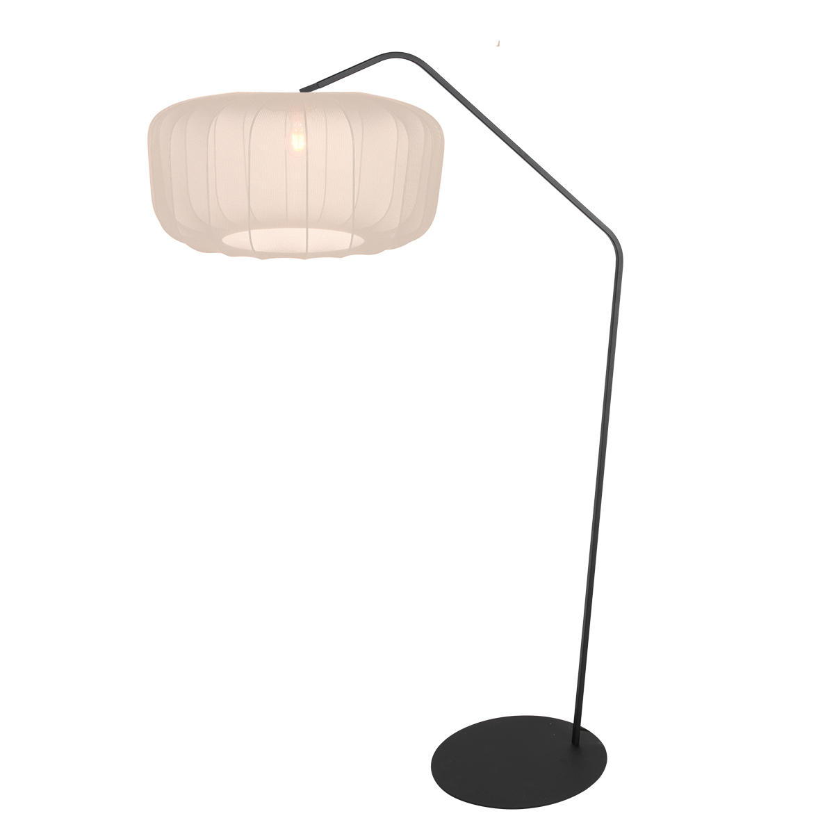 schwarzestehlampemitcremefarbenemschirmannelightannezigzag-1