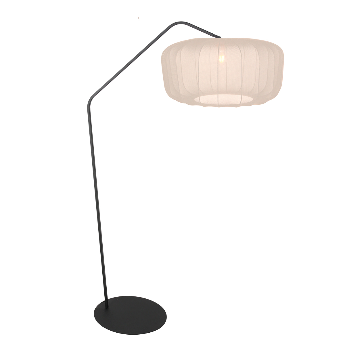 schwarzestehlampemitcremefarbenemschirmannelightannezigzag-1