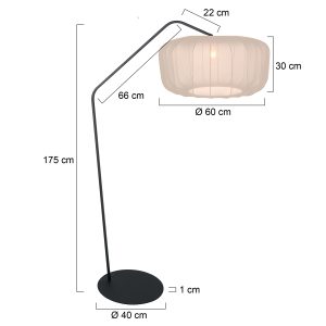schwarzestehlampemitcremefarbenemschirmannelightannezigzag-7