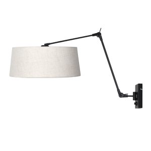 schwarzewandleuchtemitcremefarbenemleinenschirmsteinhauerprestigechic-1