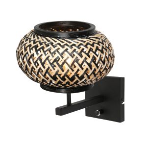 schwarzewandleuchtemithandgeflochtenembambusschirmsteinhauerstang-1