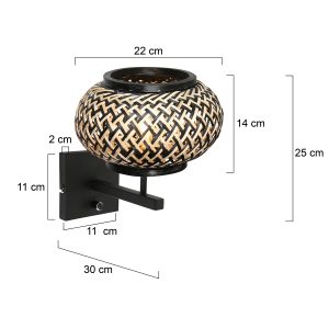 schwarzewandleuchtemithandgeflochtenembambusschirmsteinhauerstang-7