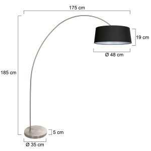 stahlfarbenebogenlampemitkräftigemschwarzemschirmmexlitesolva-7