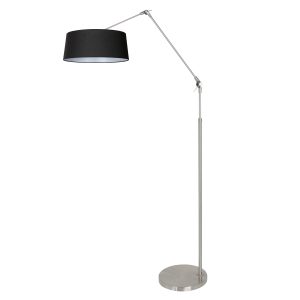 stahlfarbenebogenlampemitschwarzemleinenschirmsteinhauerprestigechic-1