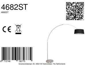 stahlfarbenebogenlampemitstilvollemgrauemleinenschirmsteinhauersparkledlight-8a