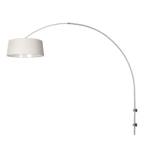 stahlfarbenebogenwandleuchtemitcremefarbenemschirmsteinhauersparkledlight-1