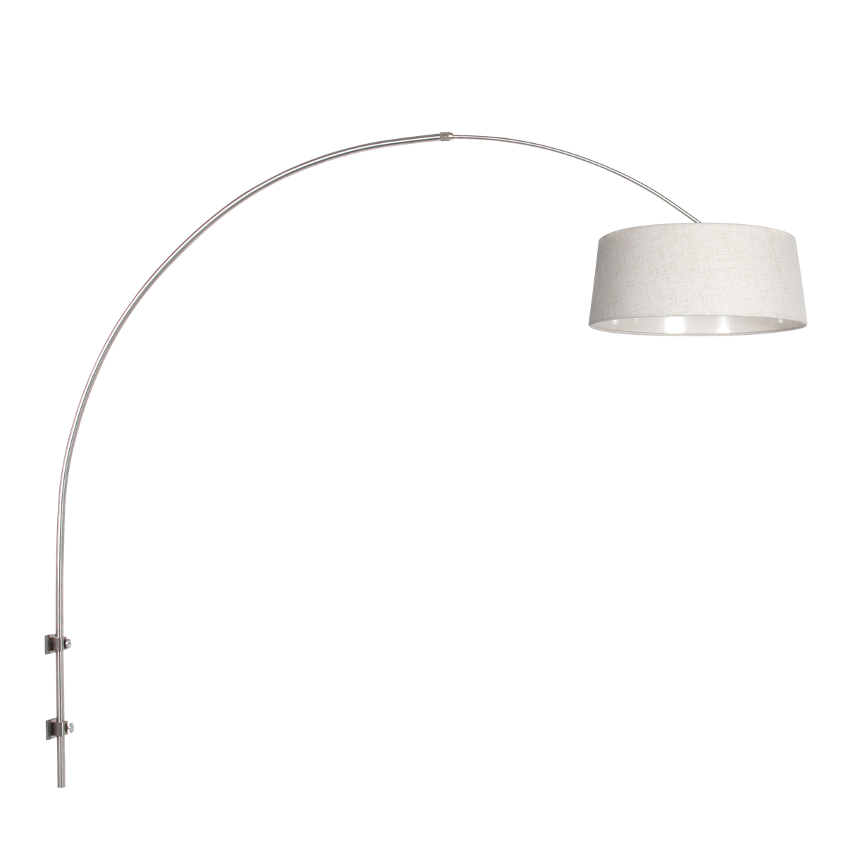 stahlfarbenebogenwandleuchtemitcremefarbenemschirmsteinhauersparkledlight-1
