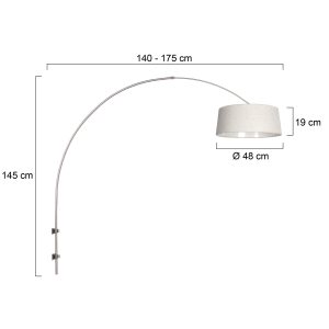 stahlfarbenebogenwandleuchtemitcremefarbenemschirmsteinhauersparkledlight-7