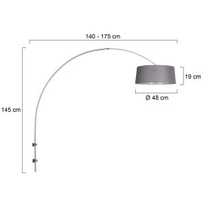 stahlfarbenebogenwandleuchtemitgrauemschirmsteinhauersparkledlight-7