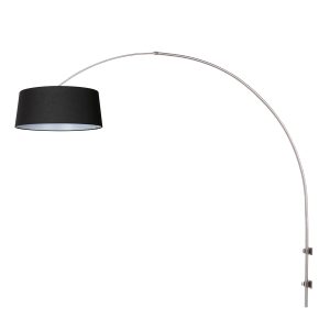 stahlfarbenebogenwandleuchtemitschwarzemschirmsteinhauersparkledlight-1
