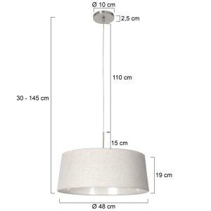 stahlfarbenependelleuchtemitcremefarbenemschirmsteinhauersparkledlight-7