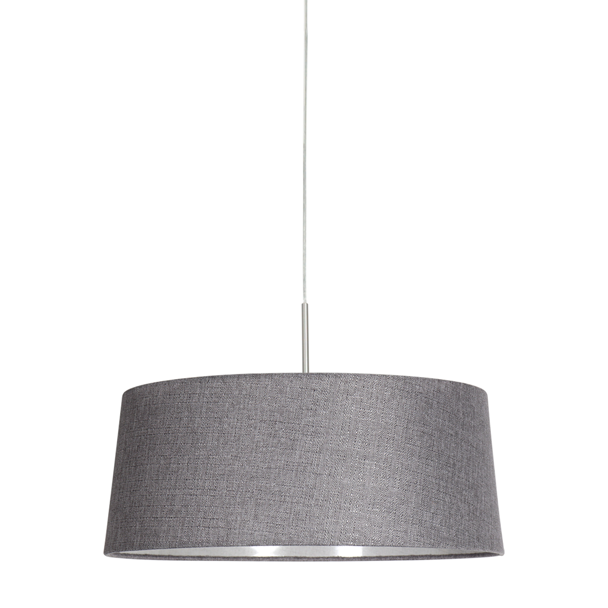 stahlfarbenependelleuchtemitgrauemleinenschirmsteinhauersparkledlight-1