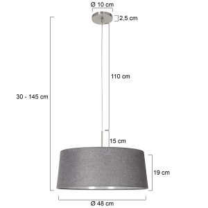 stahlfarbenependelleuchtemitgrauemleinenschirmsteinhauersparkledlight-7