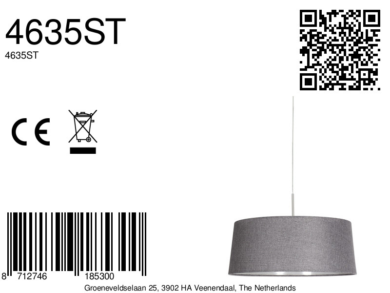 stahlfarbenependelleuchtemitgrauemleinenschirmsteinhauersparkledlight-8a