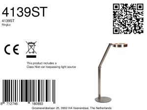stahltischlampemitintegrierterdoppel-ledsteinhauerringlux-8a