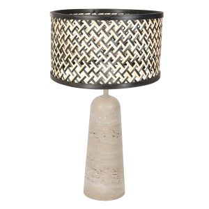 tischlampemitbambusschirmundmassivemtravertinfußannelighttravino-1