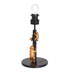 verspieltegoldschwarzetischlampemitbärchenundkorkschirmannelightanimaux-16