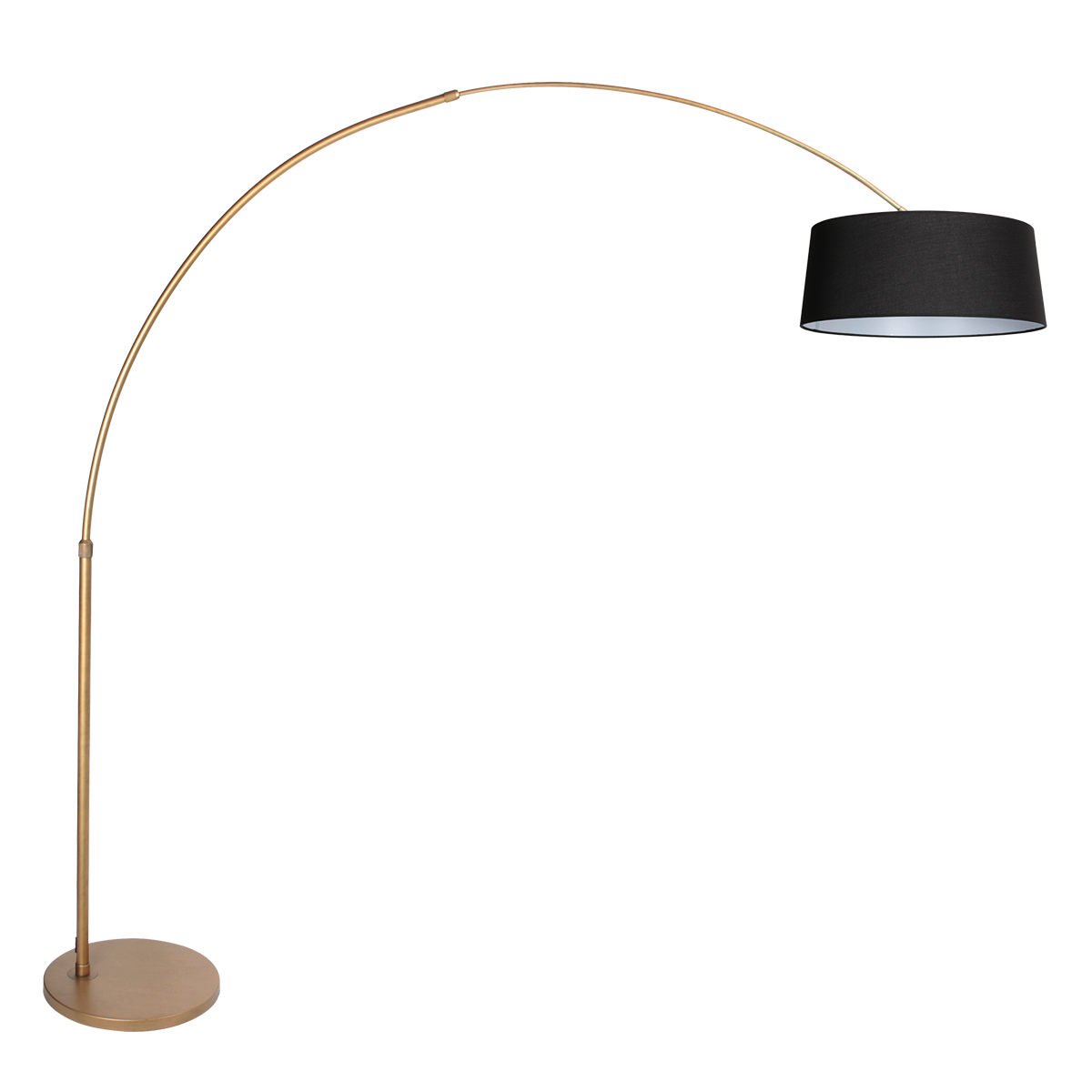 warmbronzefarbenebogenlampemitcremefarbenemleinenschirmsteinhauersparkledlight-1