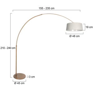 warmbronzefarbenebogenlampemitcremefarbenemleinenschirmsteinhauersparkledlight-7