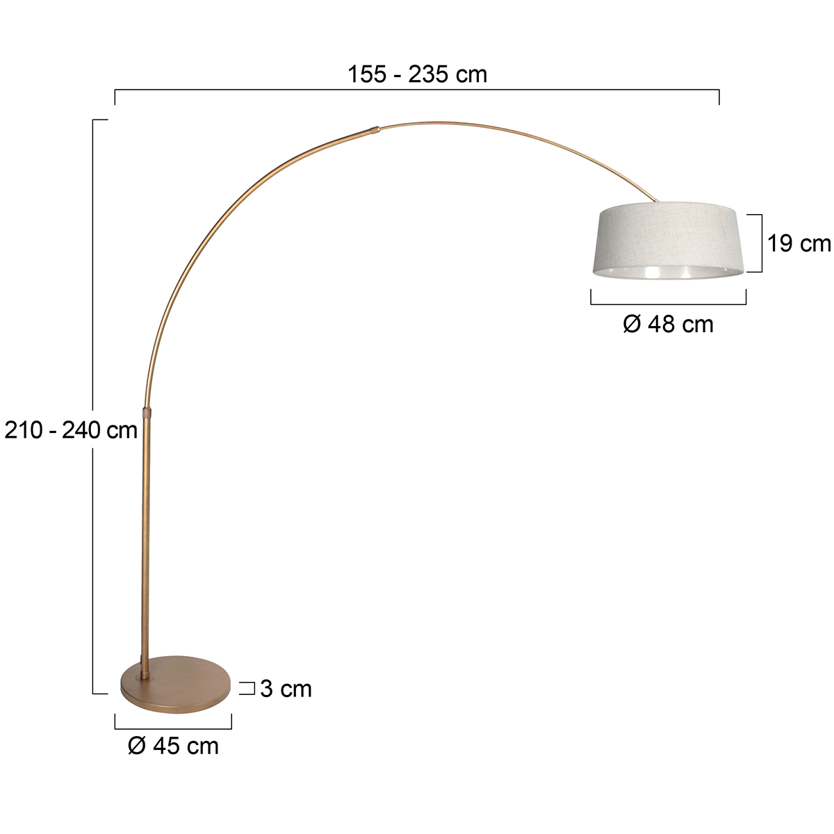 warmbronzefarbenebogenlampemitcremefarbenemleinenschirmsteinhauersparkledlight-7