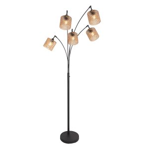 schwarzebogenstehlampemitfünfamberfarbenenrippengläsernmexliteocre-1