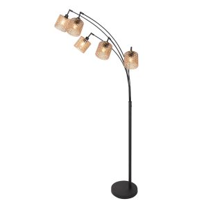 schwarzebogenstehlampemitfünfamberfarbenenrippengläsernmexliteocre-10