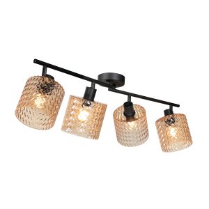 schwarzedeckenlampemitvierbernsteinfarbenenlichtpunktenmexliteocre-1