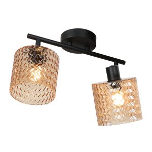 schwarzedeckenlampemitzweibernsteinfarbenenlichtpunktenmexliteocre-1