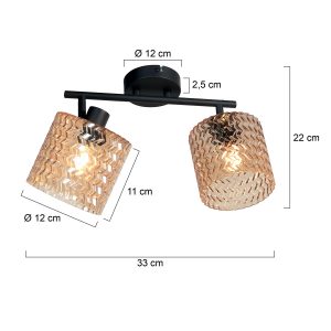 schwarzedeckenlampemitzweibernsteinfarbenenlichtpunktenmexliteocre-7