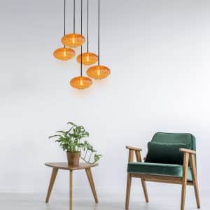 pendelleuchte5-flammigschwarzmitamberglasmexliteaurelio-2