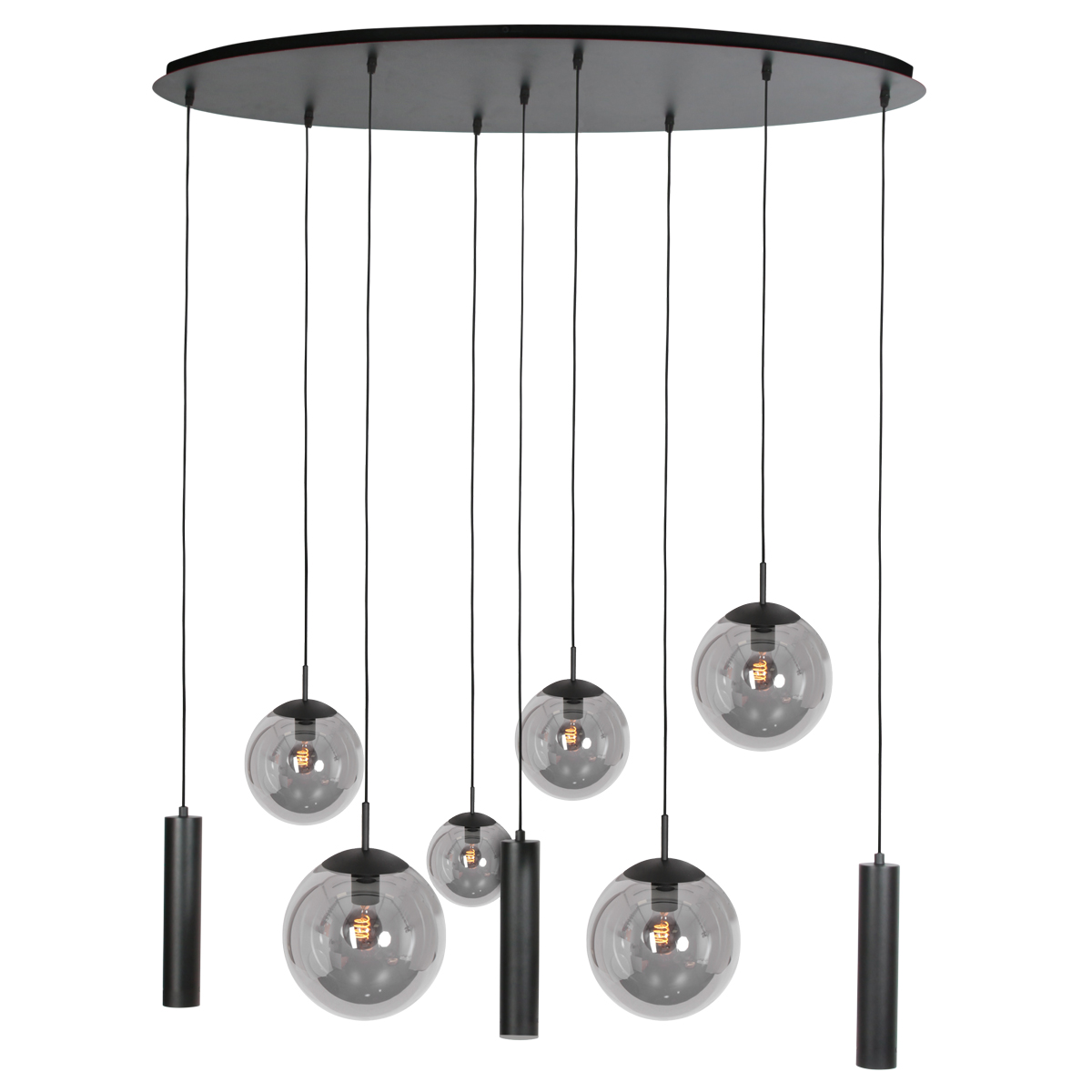 steinhauer-hängeleuchte-bollique-schwarz-glasmetall-designlampe-e27-4846zw-1
