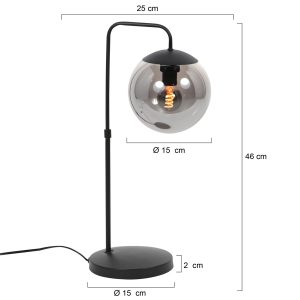 steinhauer-tischlampe-bollique-schwarz-glasmetall-schreibtischlampe-e14-4610zw-7